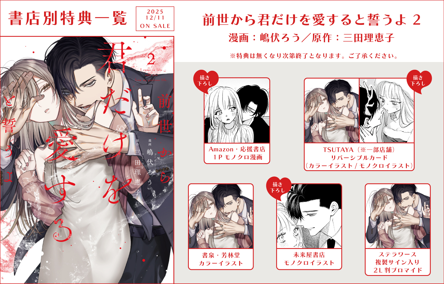 前世から君だけを愛すると誓うよ 2 前世から君だけを愛すると誓うよ 2☆特典付：コミックス | ステラワース