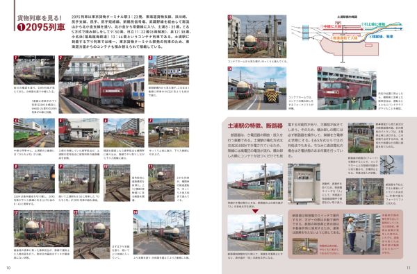 貨物駅とラウンド輸送の取材と、詳しい研究記事で、鉄道による貨物輸送